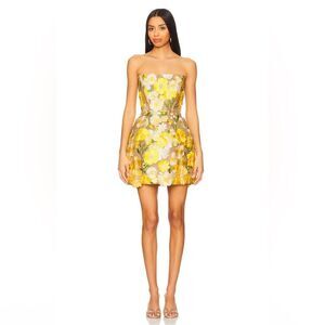 NWOT BRONX AND BANCO Jasmine Maraya Mini Dress in Yellow